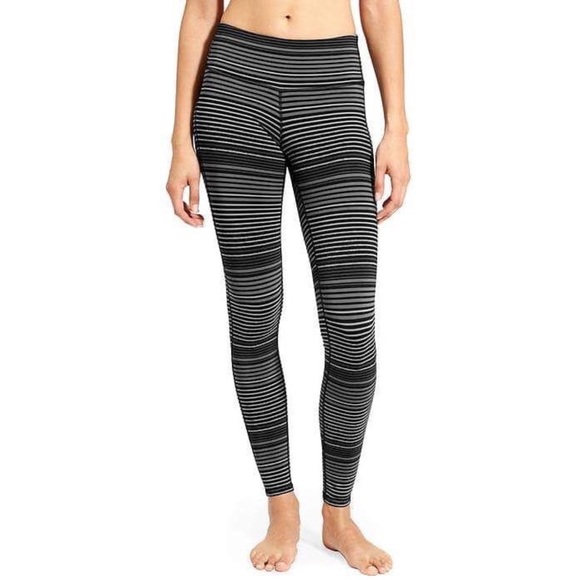 Athleta Pants - Athleta Colorblock Stripe Chaturanga Leggings